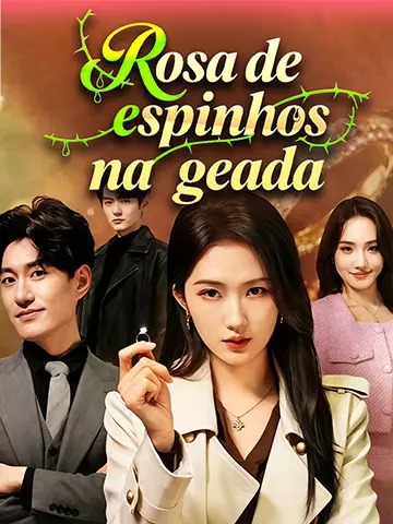 Rosa de espinhos na geada