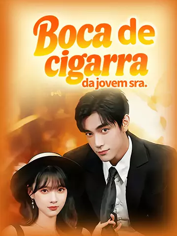 Boca de cigarra da jovem sra.