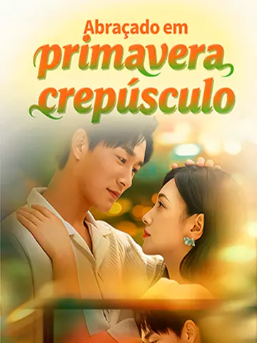 Abraçado em primavera crepúsculo